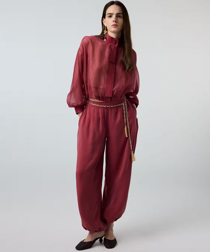 İPEKYOL Yüksek Yaka Yalon Bluz IS1260006111