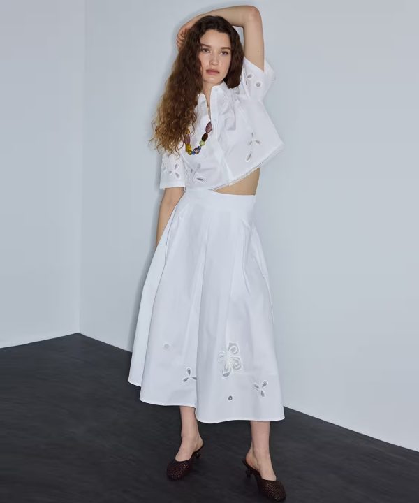 İPEKYOL Boncuk ve Organze Aplikeli Etek IS1260004133