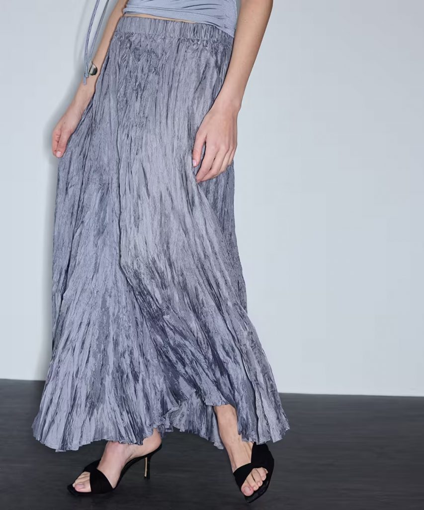 İPEKYOL Kırışık Efektli Kloş Etek IS1260004151