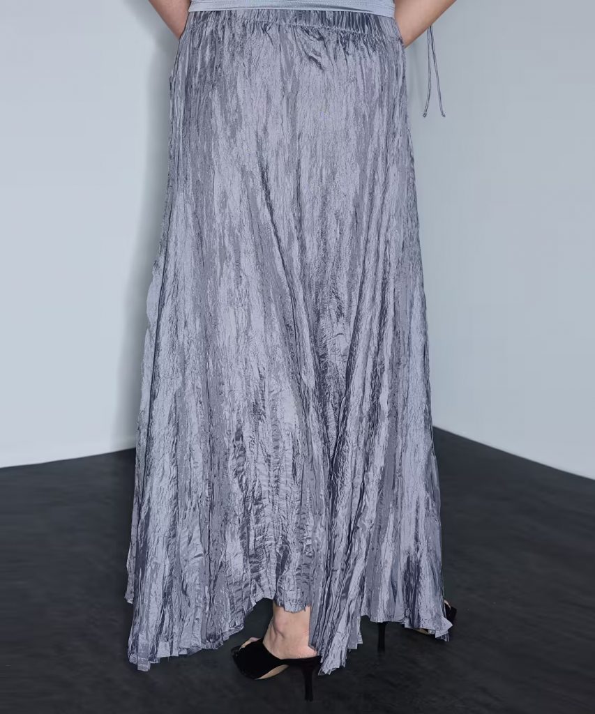 İPEKYOL Kırışık Efektli Kloş Etek IS1260004151