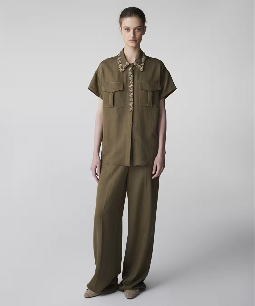 İPEKYOL Taş ve Boncuk Aplikeli Gömlek IS1260025139