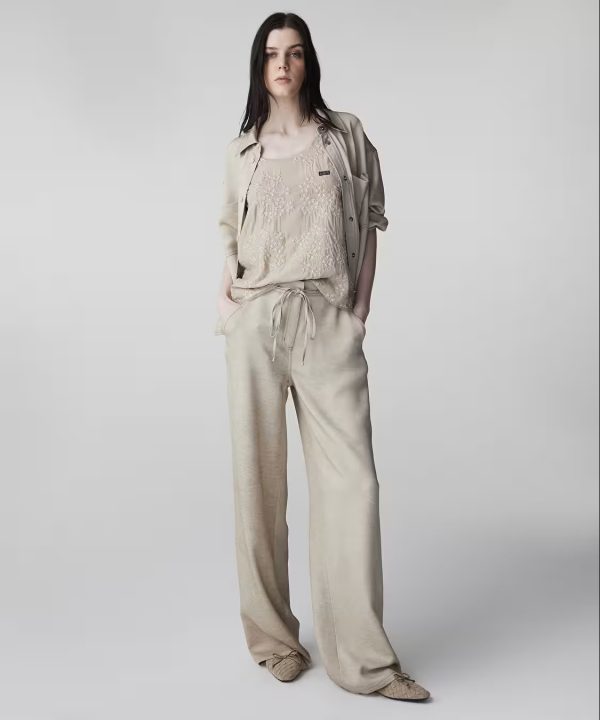 İPEKYOL İnce Kuşaklı Pantolon IS1260003137