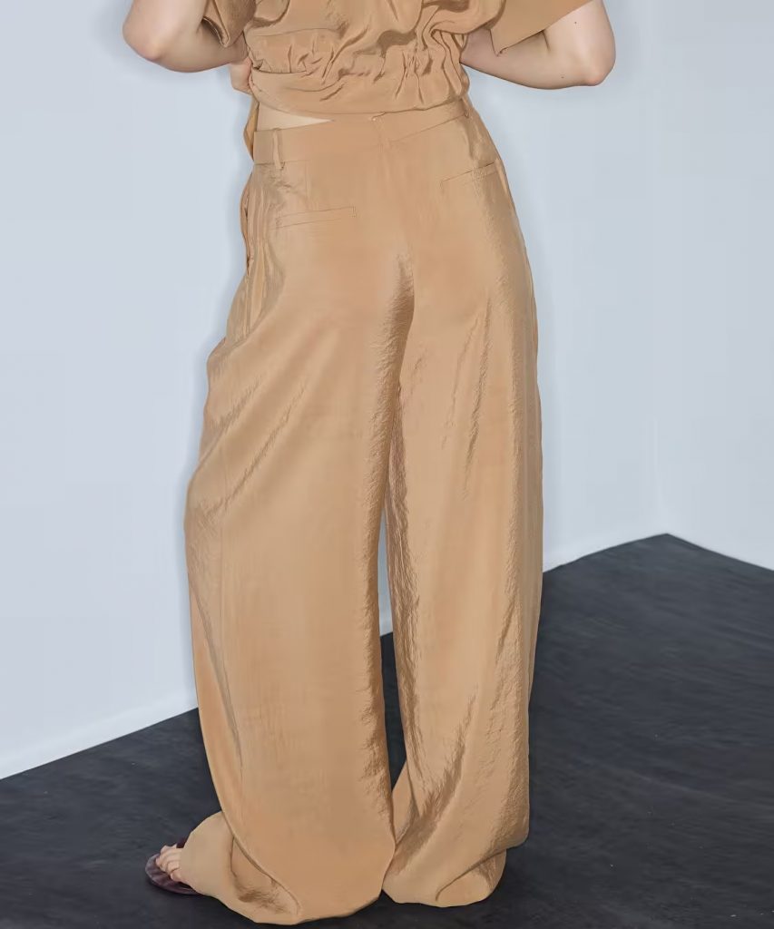 İPEKYOL Modal İçerikli Wide Leg Pantolon IS1260003247 - naturel