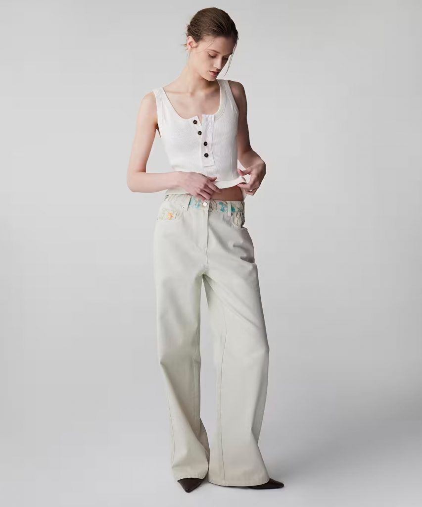 İPEKYOL Nakışlı Pantolon IS1260018004