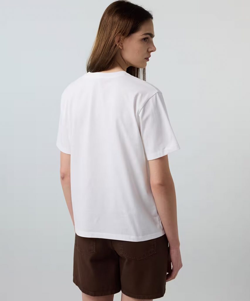 İPEKYOL Slogan Baskılı İşlemeli Tişört  IS1260070245 - EKRU