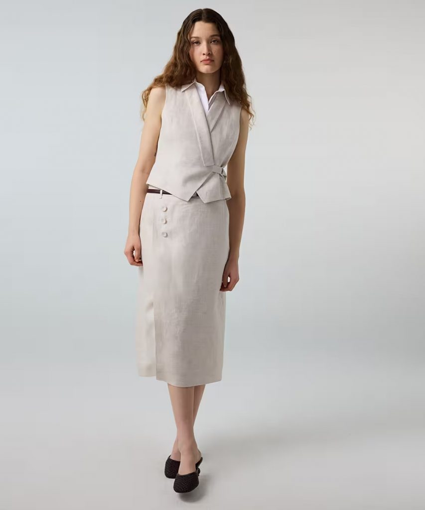 İPEKYOL Çift Parça Görünüm Yelek IS1260007036 - TAŞ