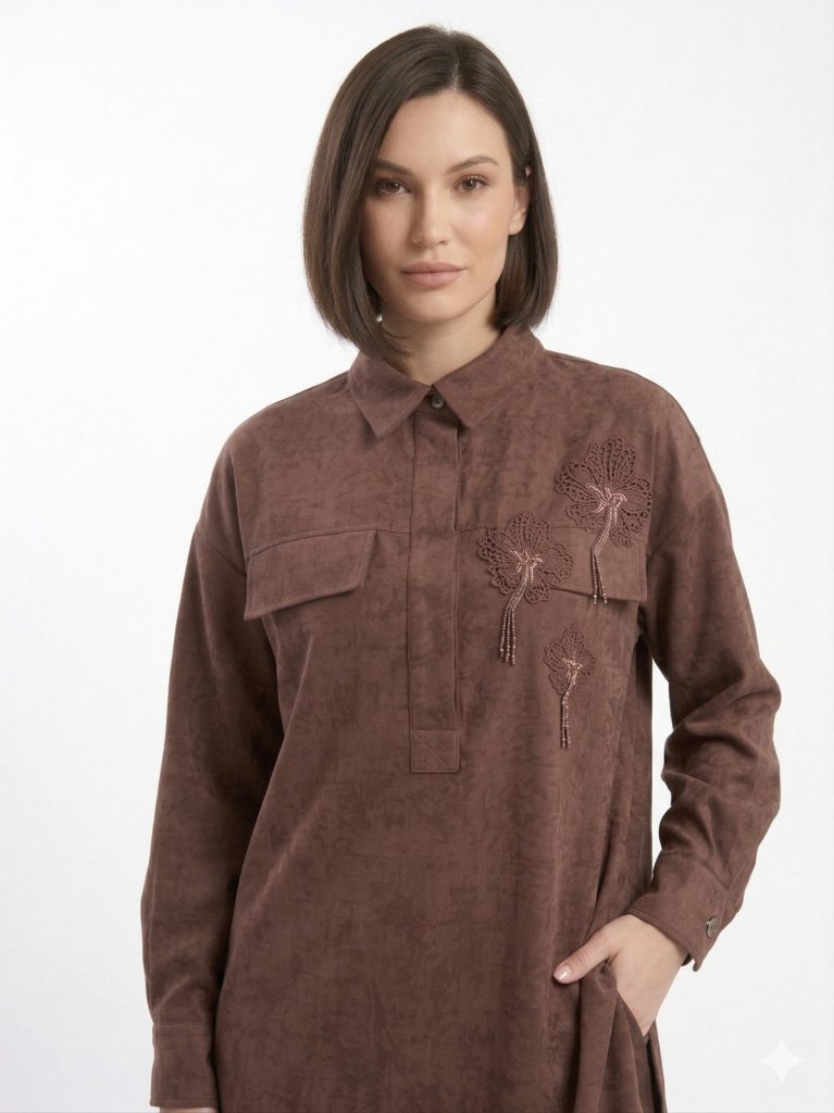 KAYRA Nakışlı Gömlek 71017