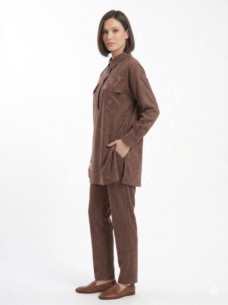 KAYRA Nakışlı Gömlek 71017