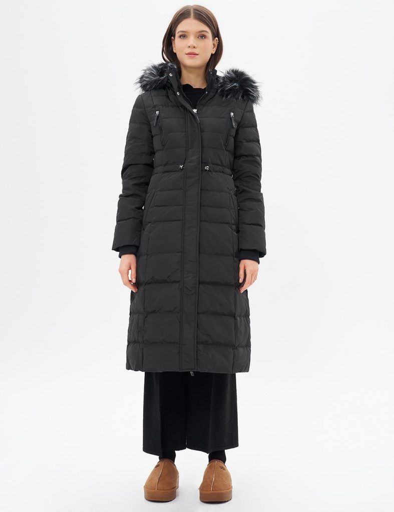 KAYRA Kaz Tüyü Dolgulu Uzun Mont 27001