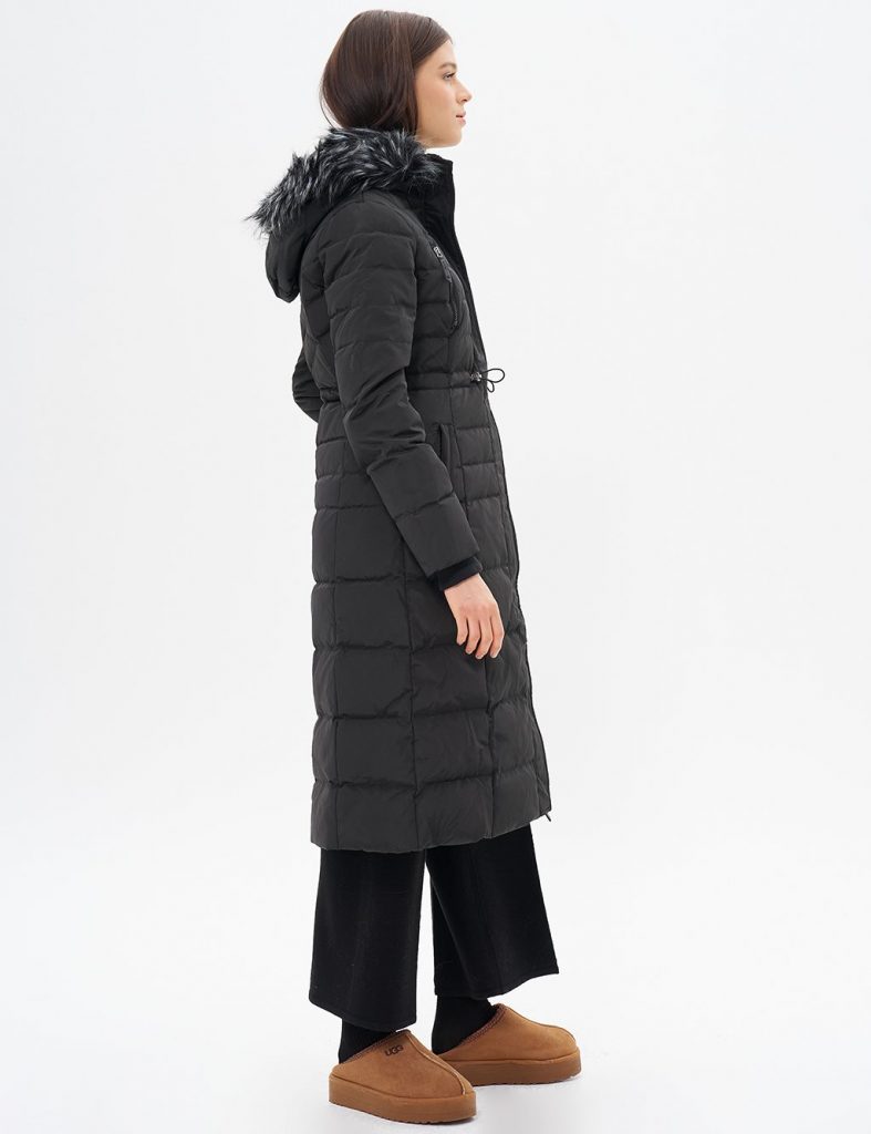KAYRA Kaz Tüyü Dolgulu Uzun Mont 27001