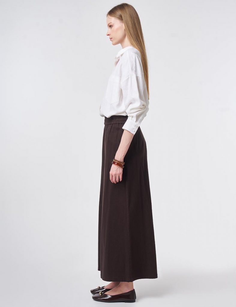 KAYRA Elastik Bel Pantolon 19092 - K.KAHVE