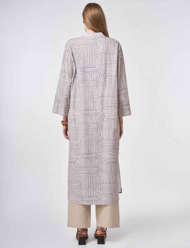 KAYRA %100 Pamuklu Hakim Yaka Tunik 21130