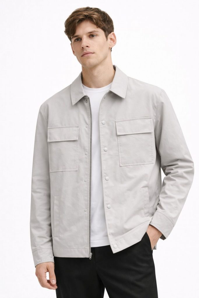 KİP Fermuar Kapamalı Ön Cepli Ceket 10031 - TAŞ