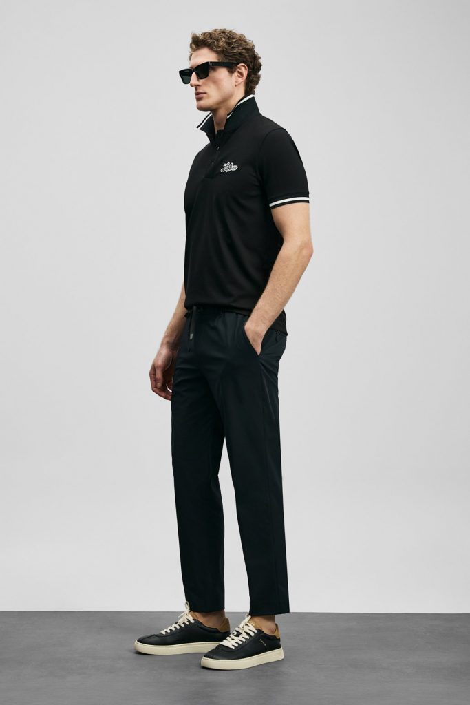 LUFİAN Smart Erkek Polo Tişört  111040249 - Siyah