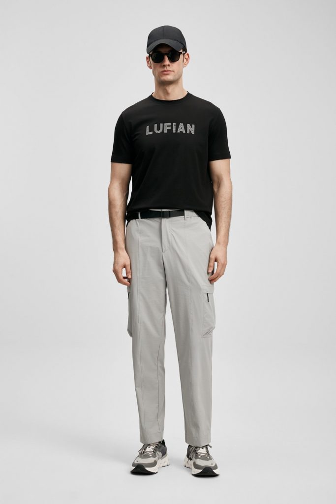 LUFİAN Oscar Modern Grafik Tişört 111020280 - Siyah