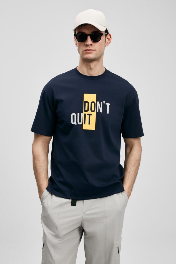 LUFİAN Carl Modern Grafik Tişört 111020285