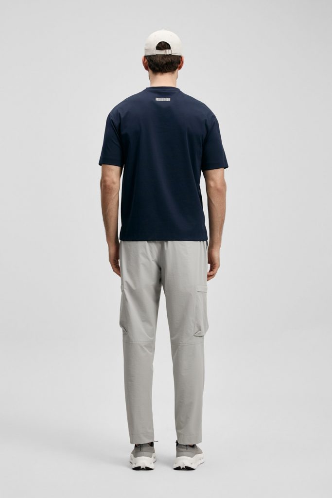 LUFİAN Carl Modern Grafik Tişört 111020285 - Lacivert