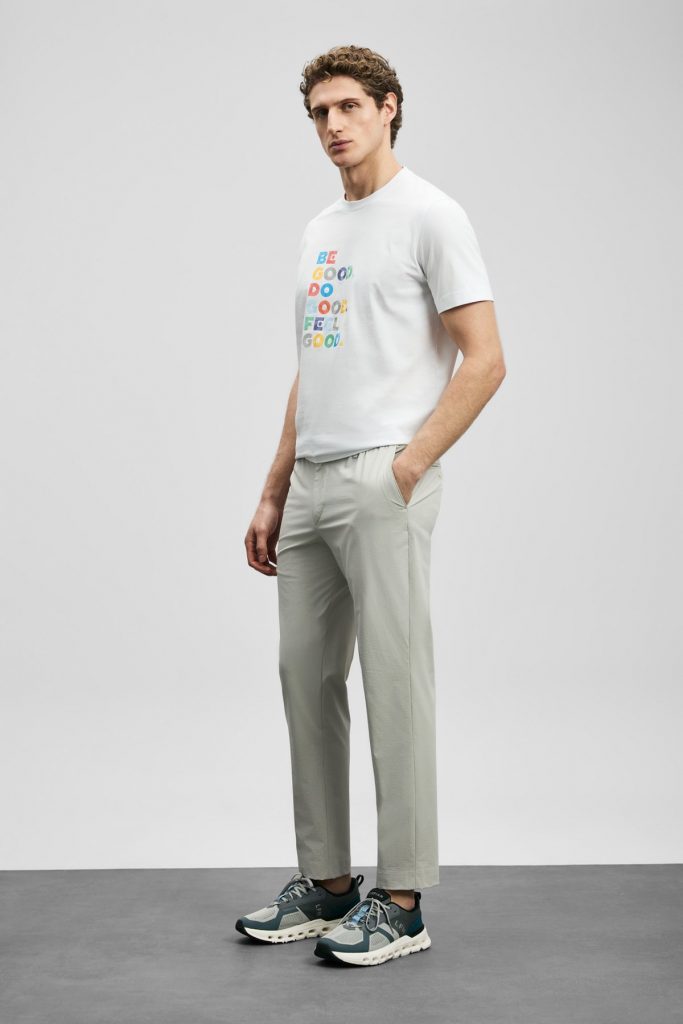 LUFİAN Good Modern Grafik Tişört 111020290 - KIR.BEYAZ