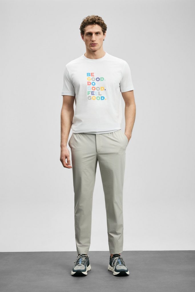 LUFİAN Good Modern Grafik Tişört 111020290 - KIR.BEYAZ