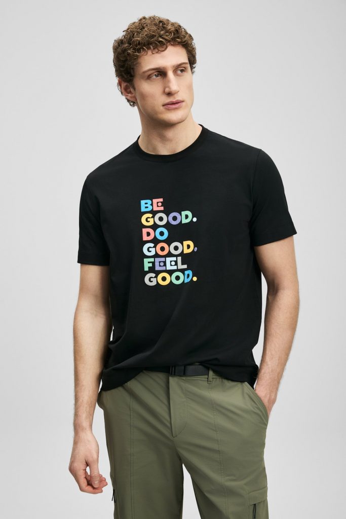 LUFİAN Good Modern Grafik Tişört 111020290 - Siyah