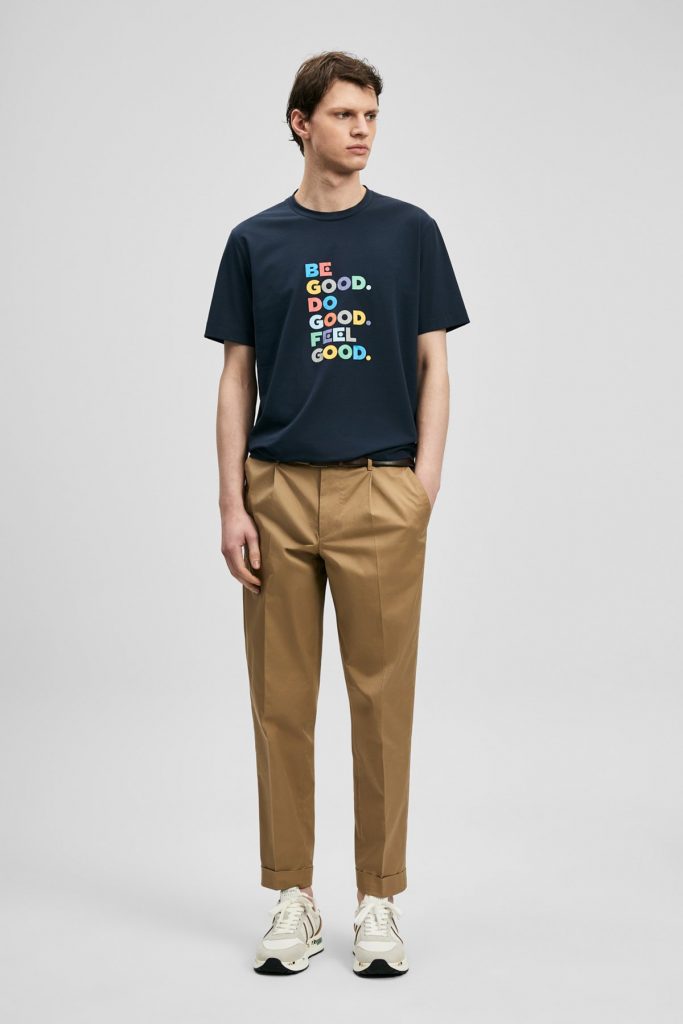 LUFİAN Good Modern Grafik Tişört 111020290 - Lacivert