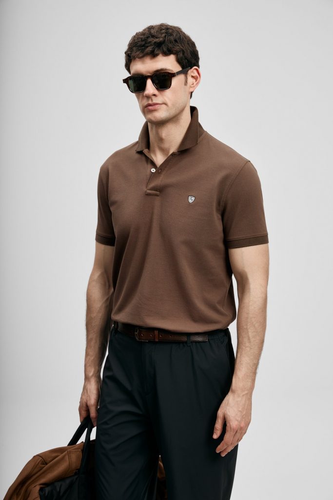 LUFİAN Laon Smart Erkek Polo Tişört 111040230 - K.KAHVE