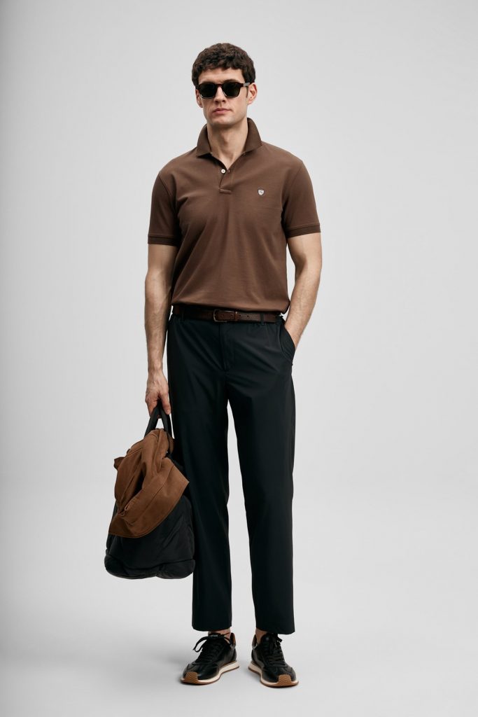 LUFİAN Laon Smart Erkek Polo Tişört 111040230 - K.KAHVE