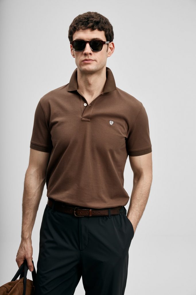 LUFİAN Laon Smart Erkek Polo Tişört 111040230 - K.KAHVE