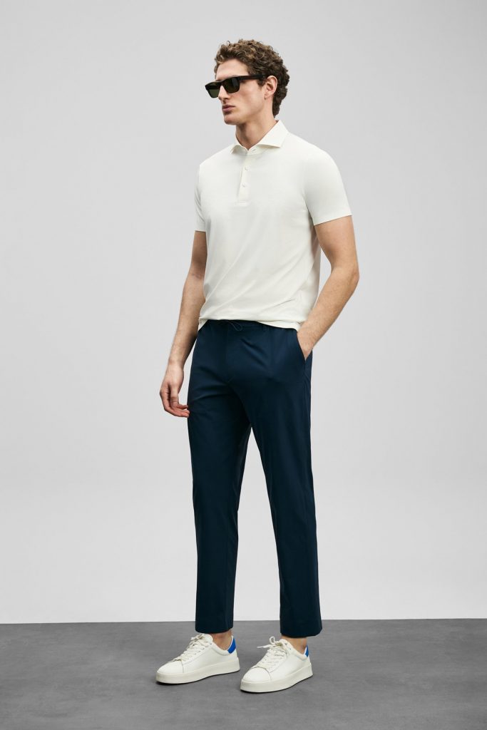 LUFİAN Spencer Hi- Tech Performance Dikişsiz Polo Tişört 111040240 - Beyaz