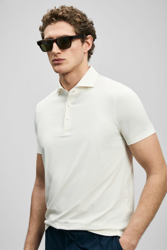 LUFİAN Spencer Hi- Tech Performance Dikişsiz Polo Tişört 111040240 - Beyaz
