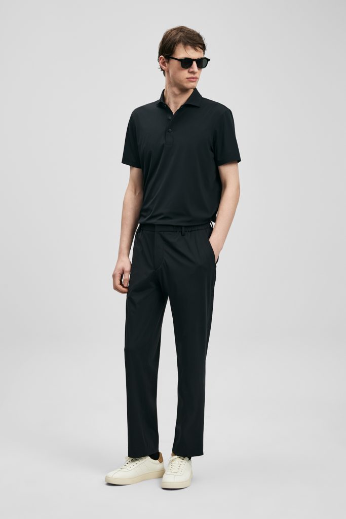 LUFİAN Spencer Hi- Tech Performance Dikişsiz Polo Tişört 111040240 - Siyah