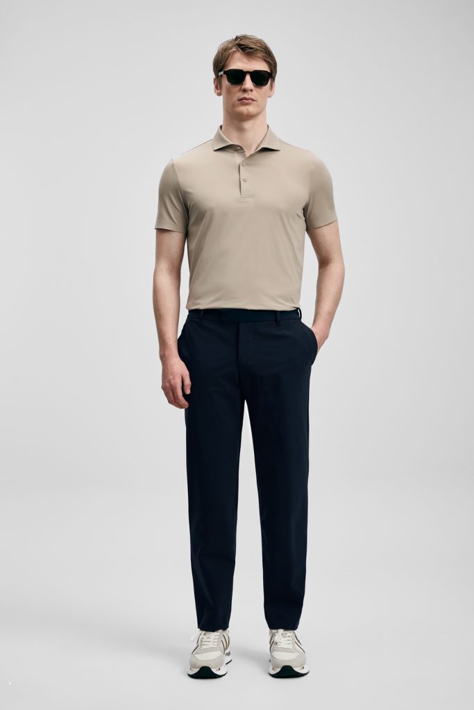 LUFİAN Spencer Hi- Tech Performance Dikişsiz Polo Tişört 111040240 - TOPRAK