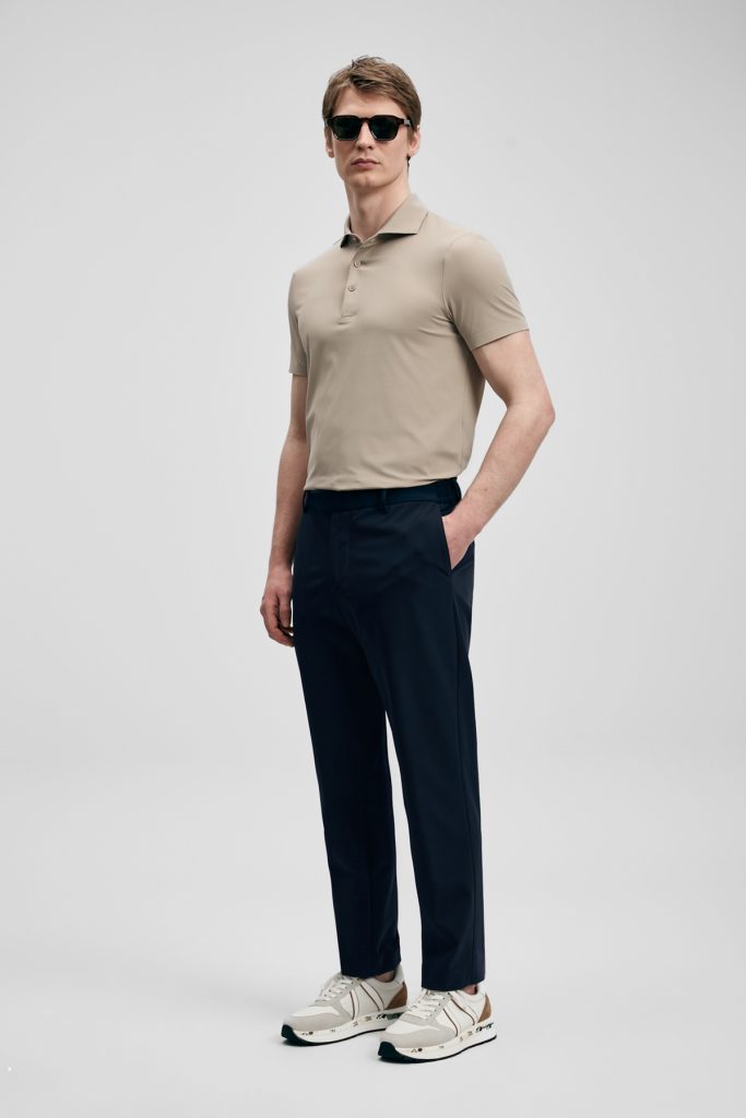 LUFİAN Spencer Hi- Tech Performance Dikişsiz Polo Tişört 111040240 - TOPRAK