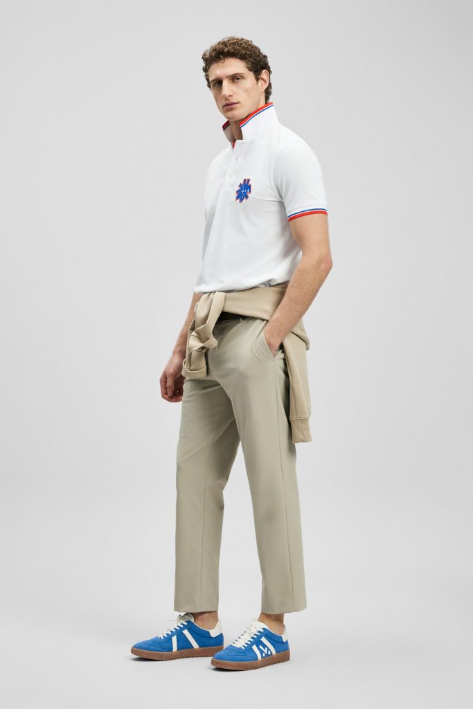 LUFİAN Gavın Smart Erkek Polo T-Shirt 111040244 - KIR.BEYAZ