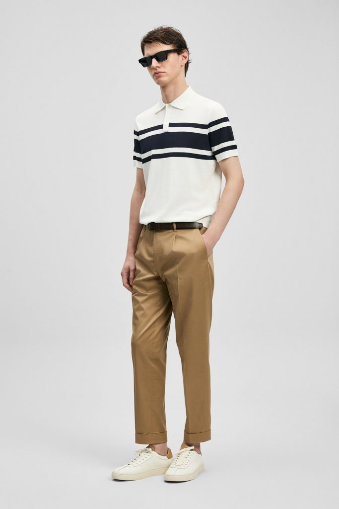 LUFİAN Brando Erkek Modal Karışımlı Tişört  111090141 - KIR.BEYAZ