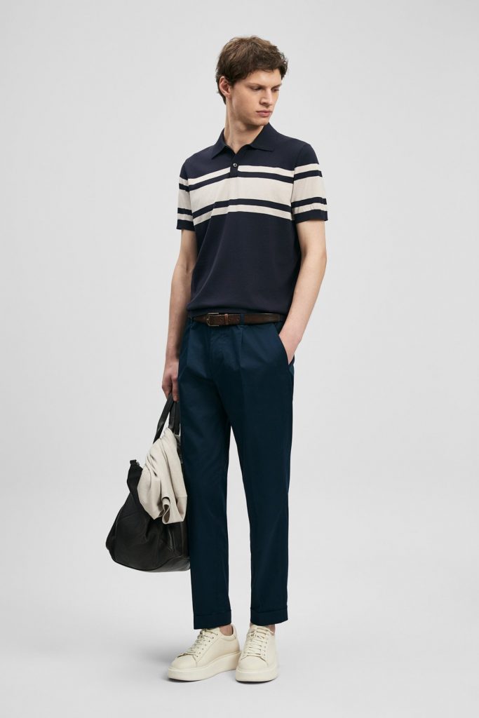 LUFİAN Brando Erkek Modal Karışımlı Tişört  111090141 - K.LACİVERT