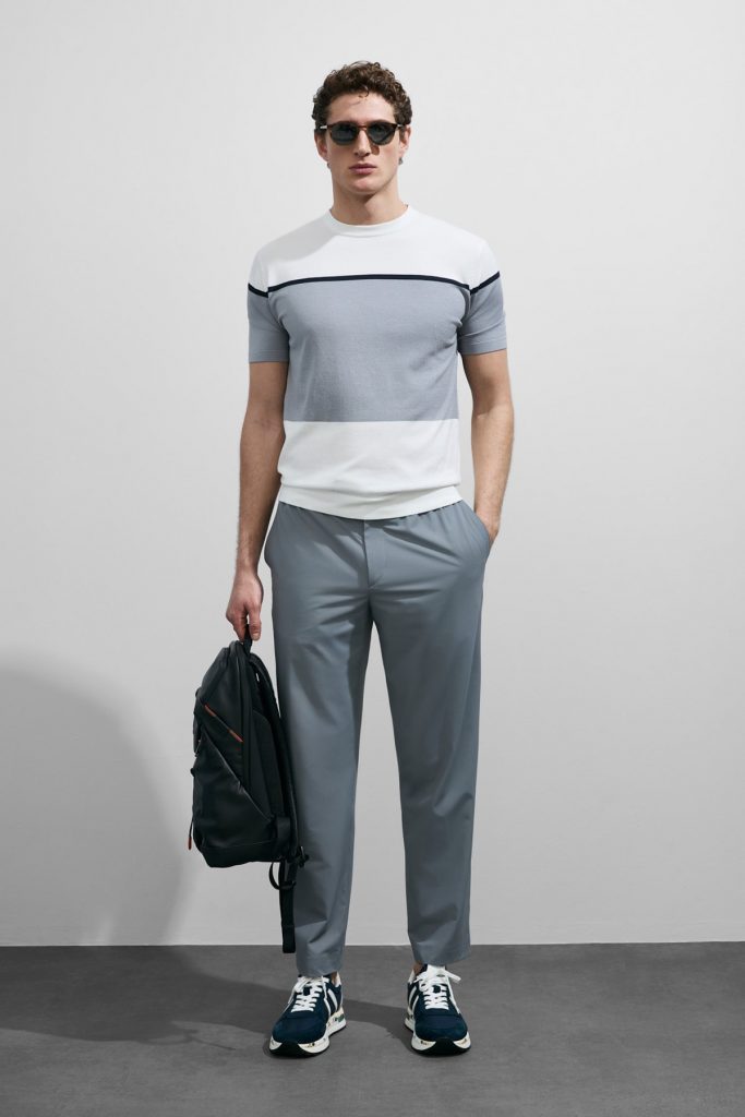 LUFİAN Enzo Erkek Modal Karışımlı Tişört 111090148 - KIR.BEYAZ