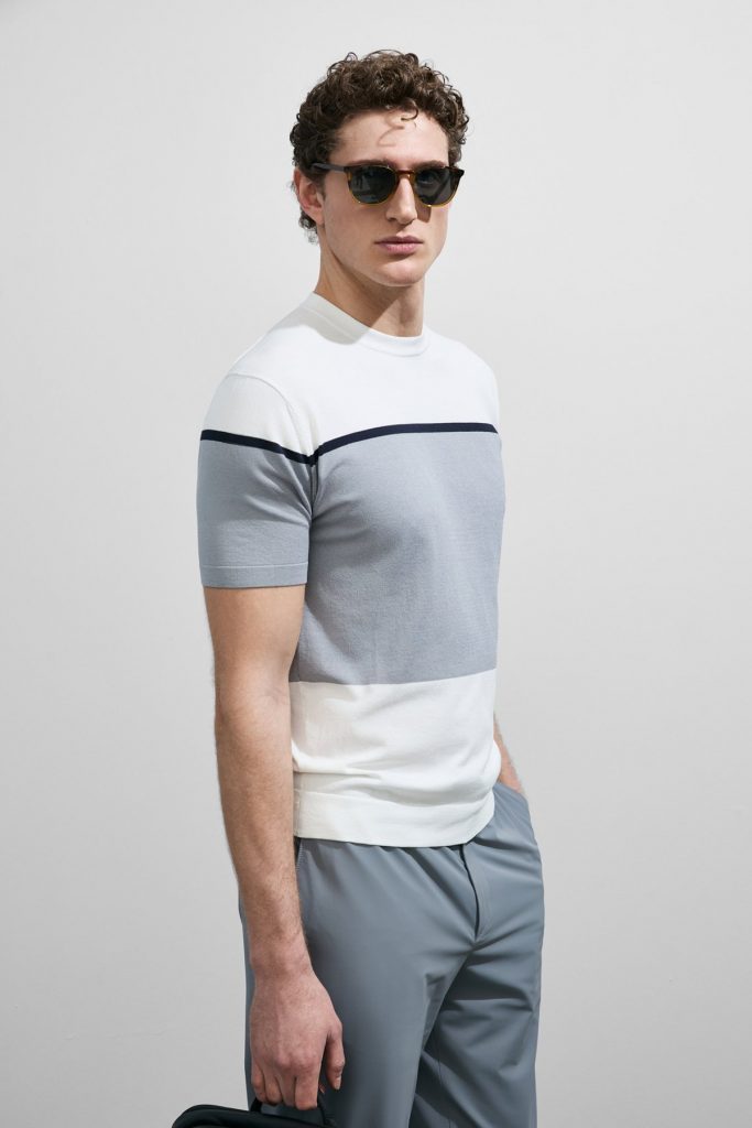 LUFİAN Enzo Erkek Modal Karışımlı Tişört 111090148 - KIR.BEYAZ