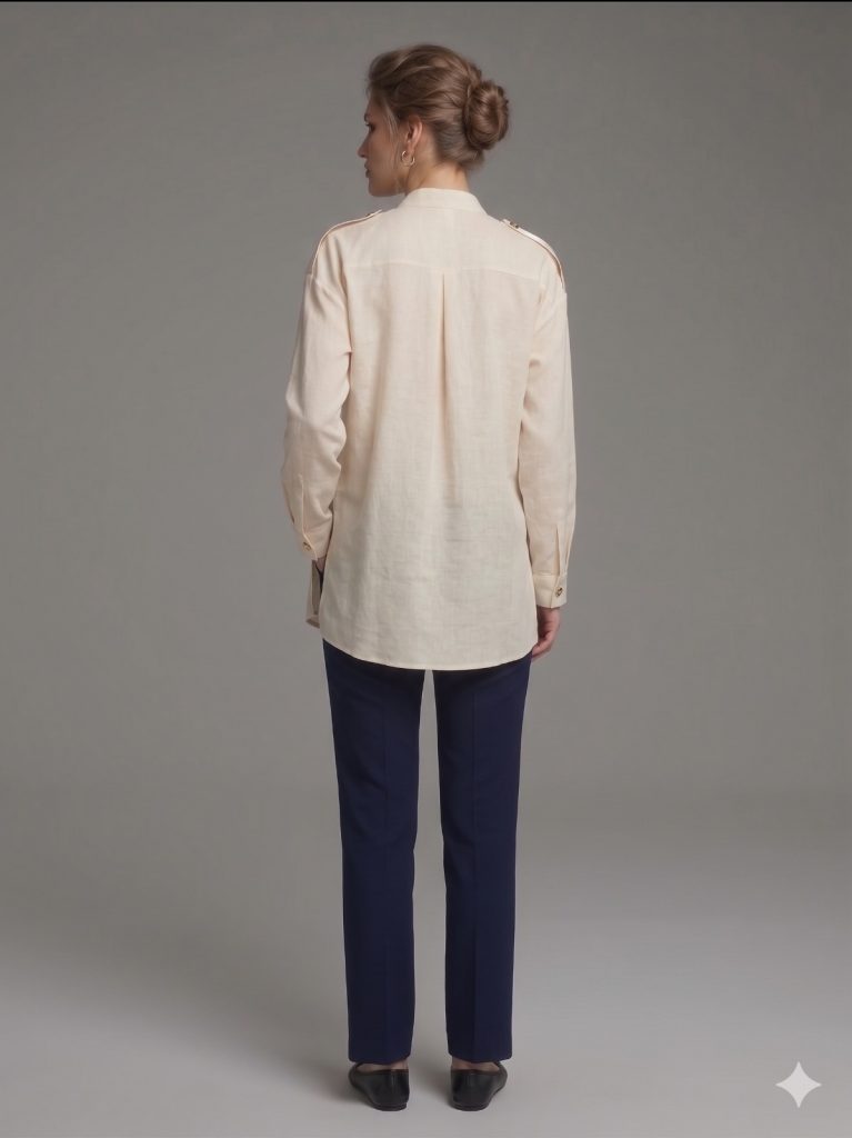 MASCARA Şerit Detaylı Düğmeli Gömlek  2134