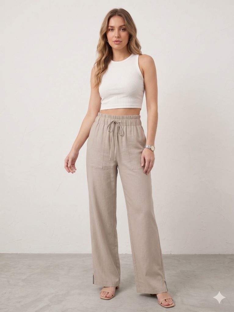 MASCARA Bel Lastikli Rahat Kesim Pantolon 31226B