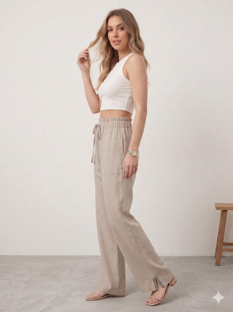 MASCARA Bel Lastikli Rahat Kesim Pantolon 31226B