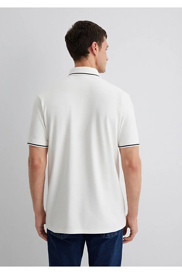 MAVİ Erkek Polo T-Shirt M0612648-70057 - EKRU