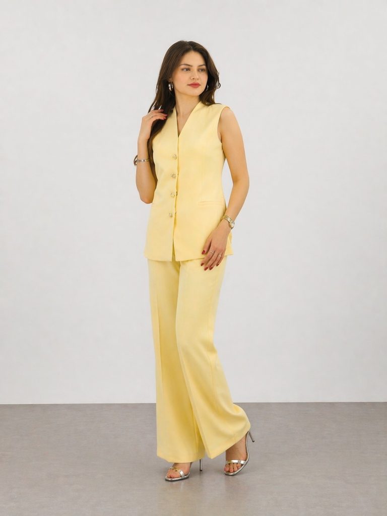 MEZZURA Kolsuz Yelek 2060 - SARI