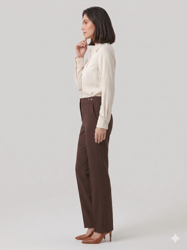 MODAİLGİ Düz Kesim Pantolon 40154 - kahve