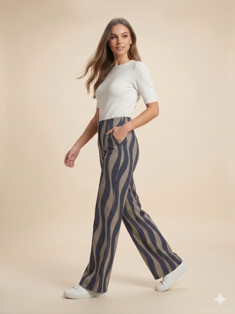 NAAR Çizgili Pantolon 32232