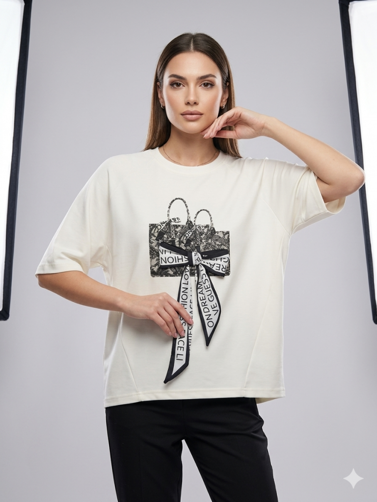 ON TRİKO Kurdele Detaylı Bluz 76330