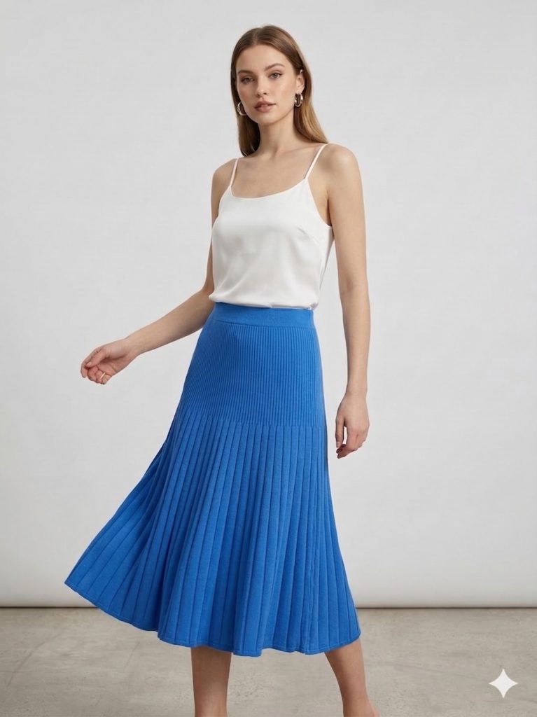 ON TRİKO Midi Boy Triko Etek 79903