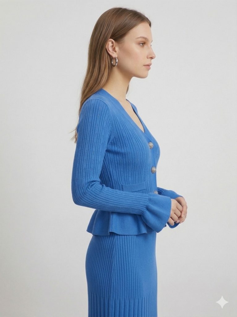 ON TRİKO Düğme Detaylı Vatkalı Hırka 79902