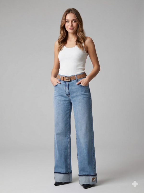 ŞANLI Kemer Detaylı Pantolon 7983