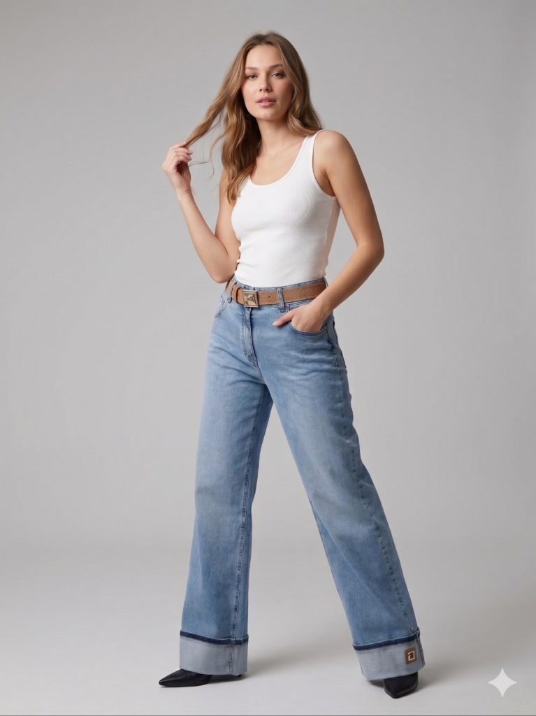 ŞANLI Kemer Detaylı Pantolon 7983